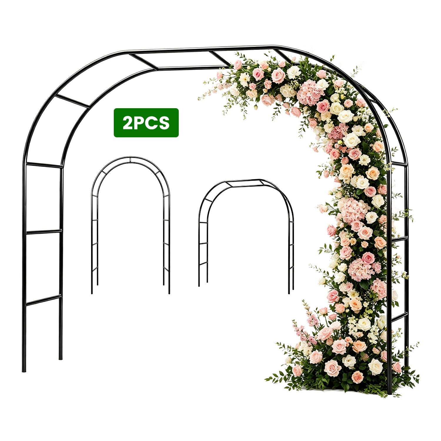 GBruno Adjustable Metal Garden Arch Trellis
