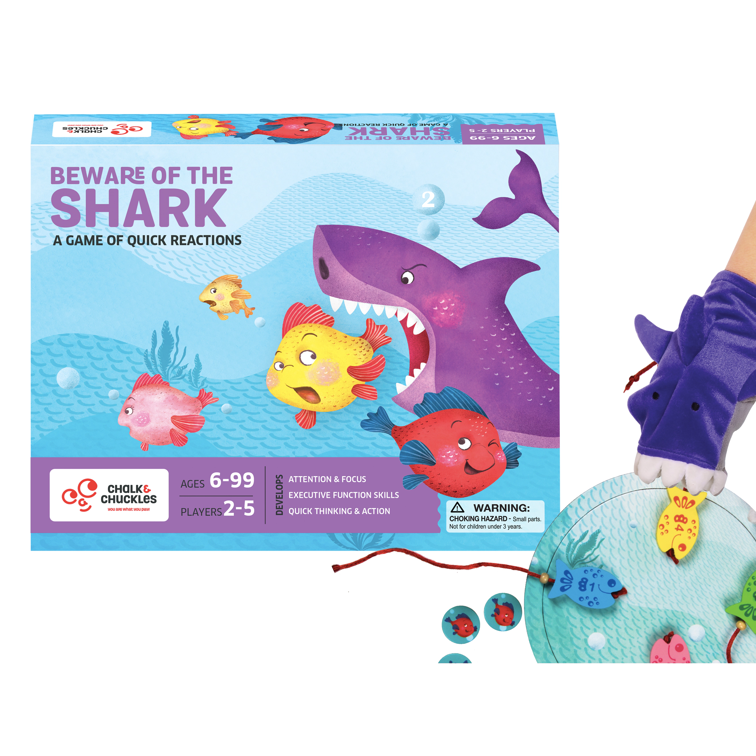 Chalk & Chuckles Beware of the Shark - 2-5 Players