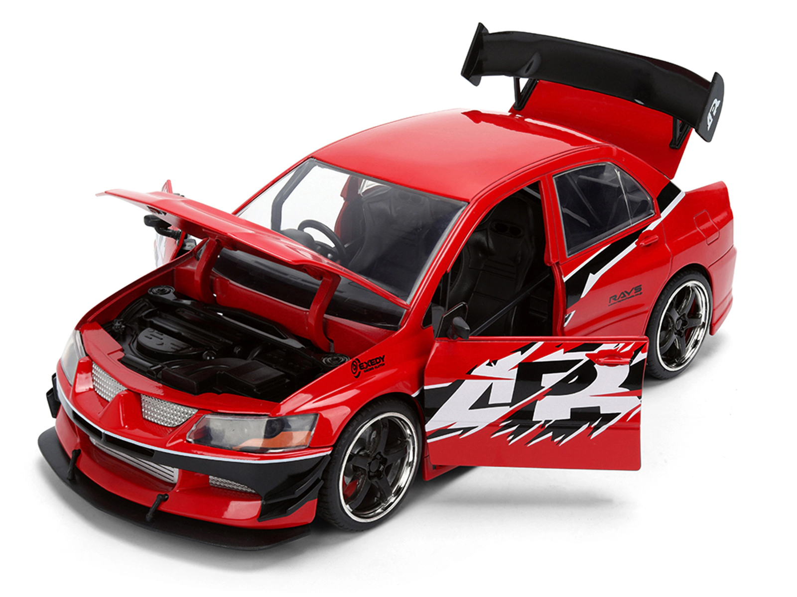 Jada Sean's Mitsubishi Lancer Evolution IX RHD (Right Hand Drive) Red with Graphics "The Fast and the Furious