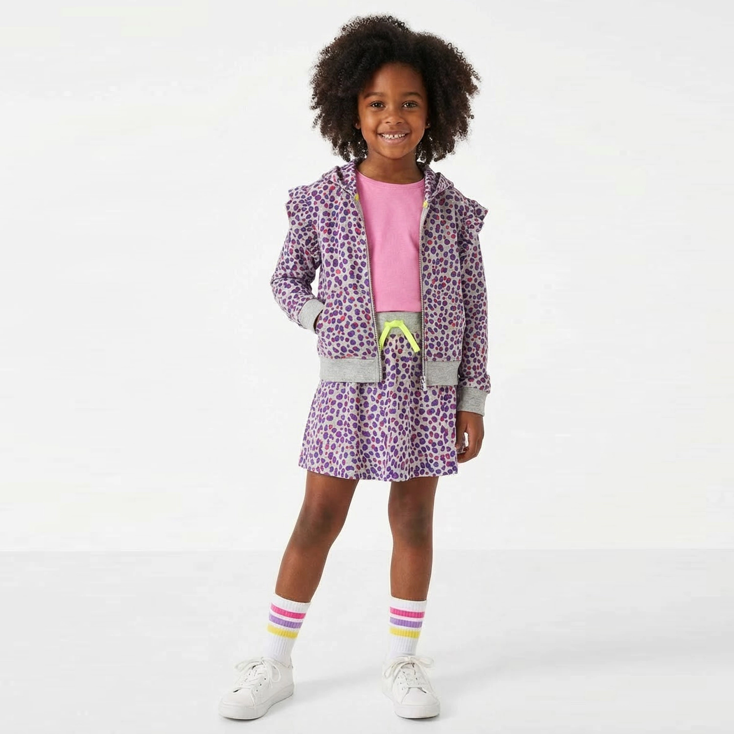 Rockets of Awesome Cheetah Comfy Skirt for Girls