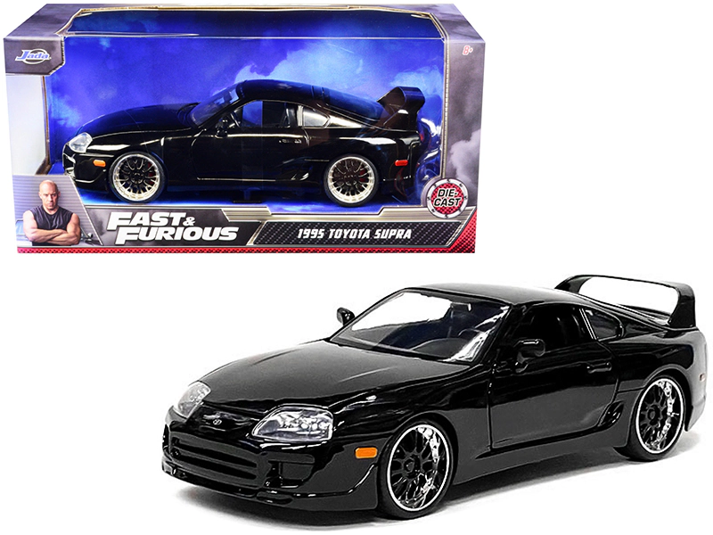 Jada 1995 Toyota Supra Black "Fast & Furious" Movie 1/ Diecast Model Car by Jada