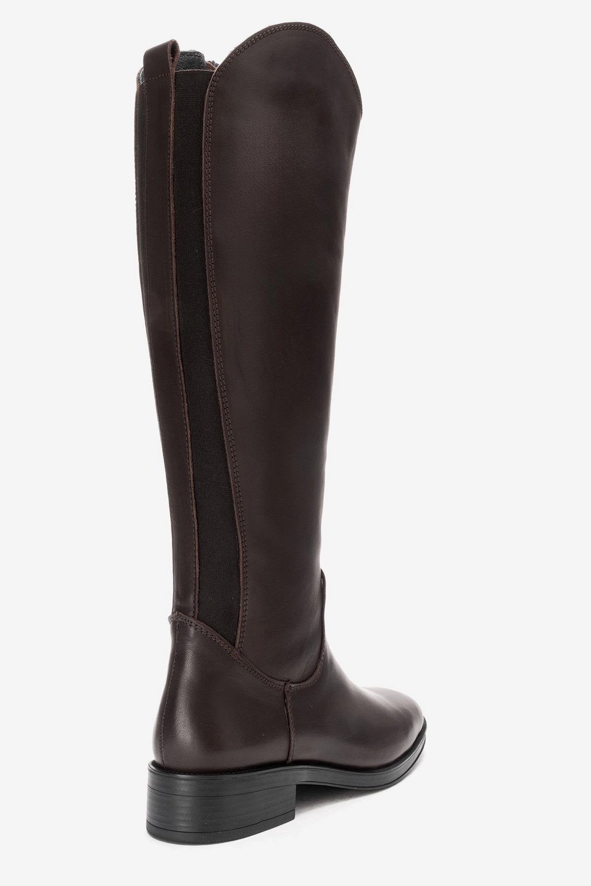 Forever & Always Womens Ruiz Leather Knee High Boots