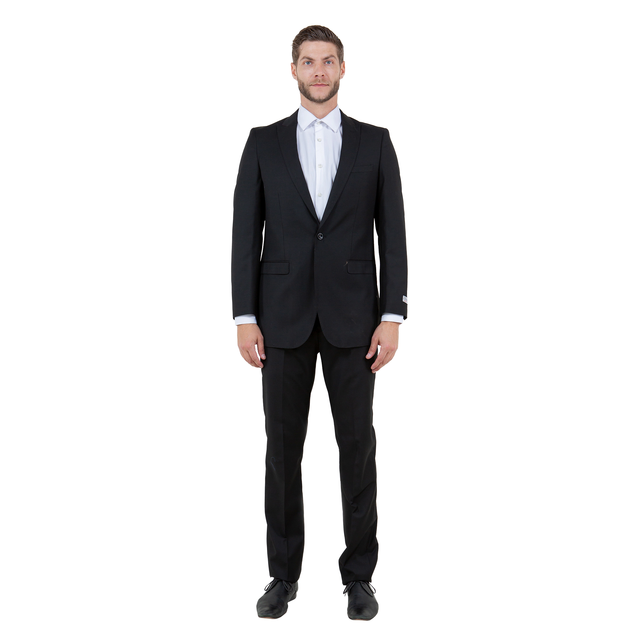 Tazzio Men’s Slim Fit 2 Piece Pick Stitch Suit Set