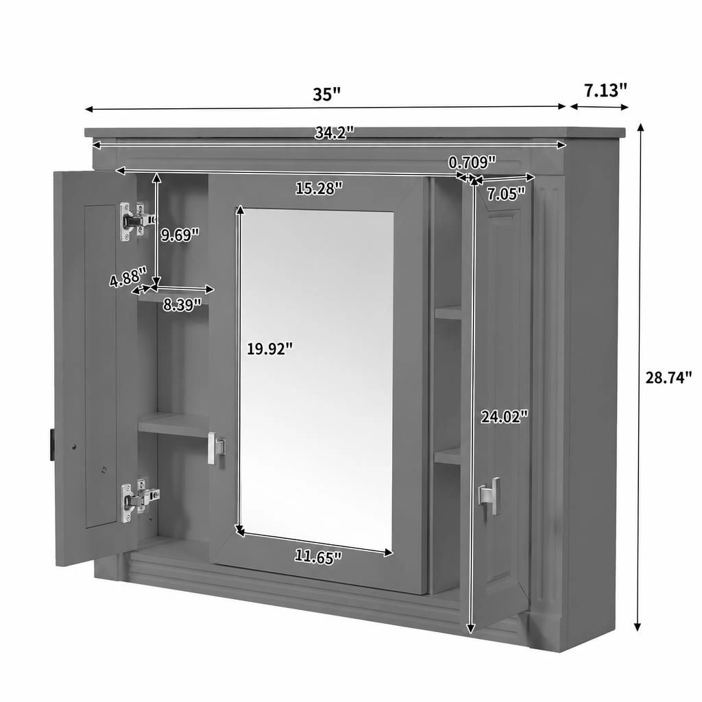 ELEMENT ACE Wall Mounted Bathroom Storage Cabinet