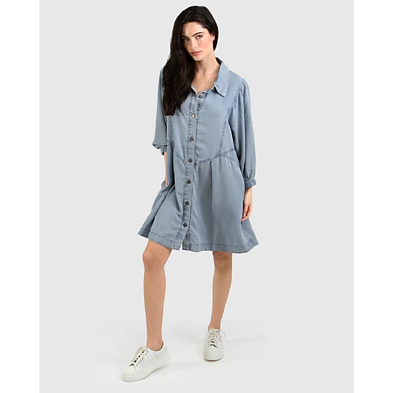 Belle & Bloom Supercut Denim Dress
