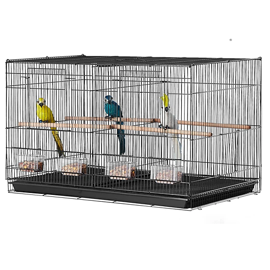 HONGGE Small Cage for Canaries, Cockatiels, Lovebirds, and Budgies