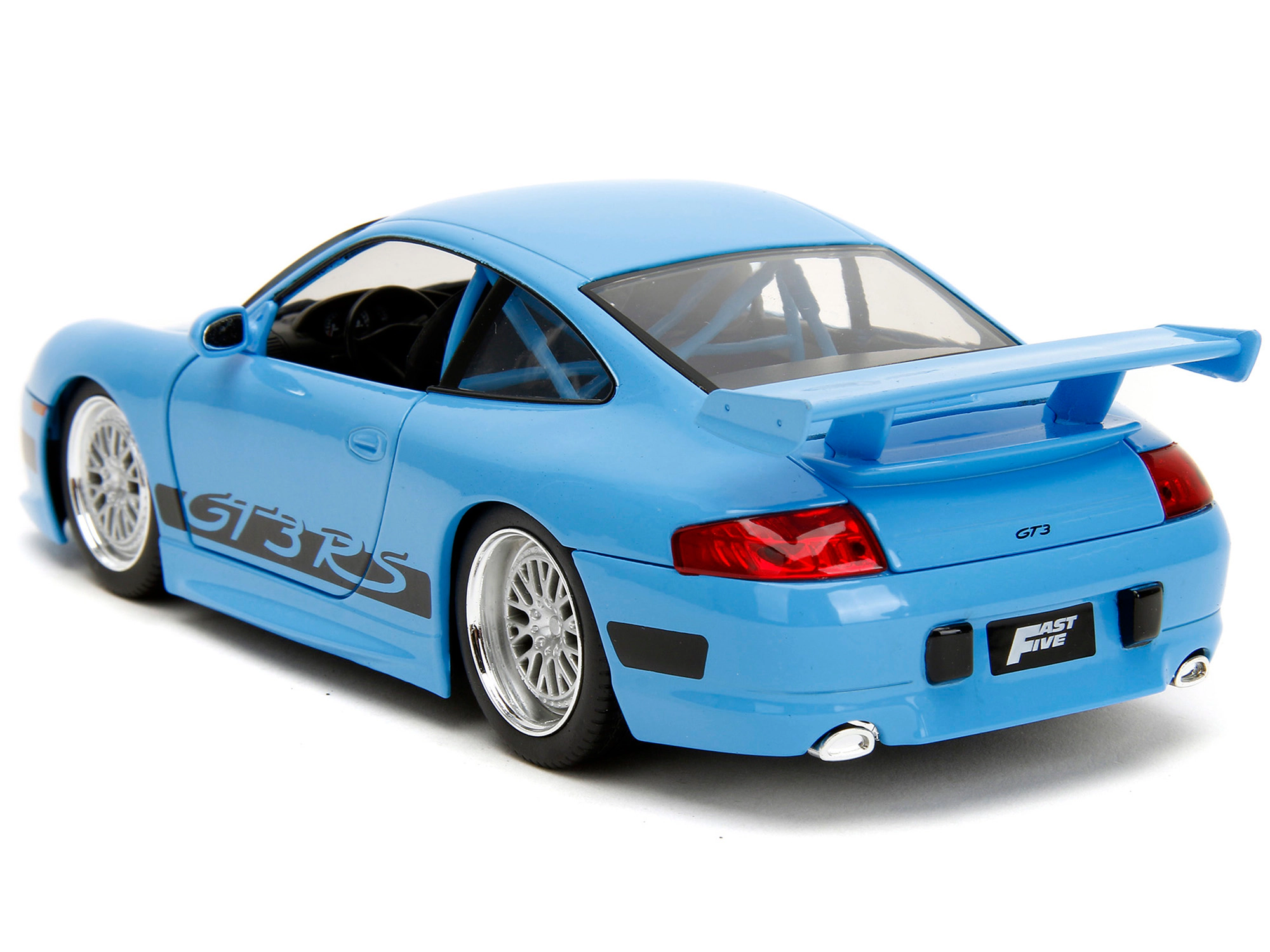 Jada Porsche 911 Gt3 Rs Light Blue With Black Accents "Fast & Furious" Movie 1/24 Diecast Model Car By Jada