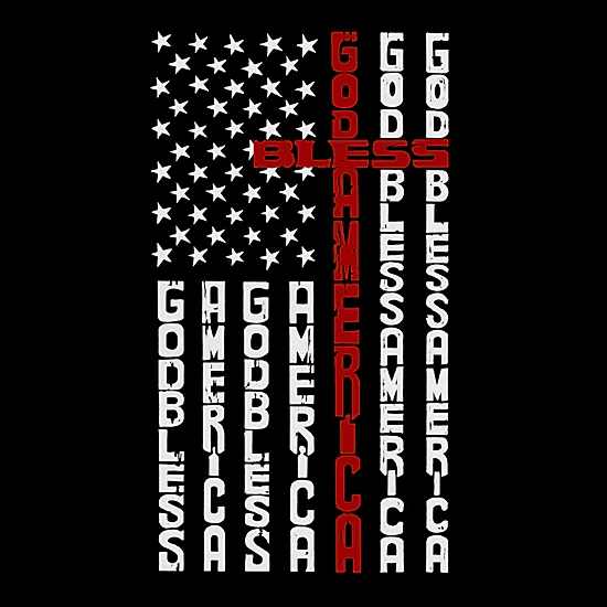LA Pop Art Boy's Word Art T-Shirt - Cross Flag