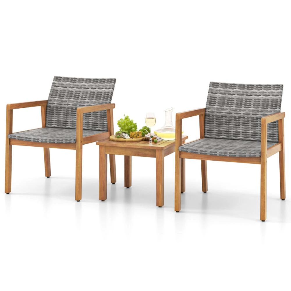 Hivvago 3 Pieces Patio Furniture Set  With Chair