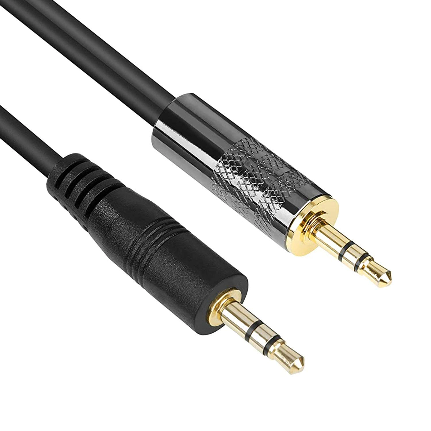 Movo MV-RC100 3.5mm Male Line-in to Male Microphone Attenuator Cable
