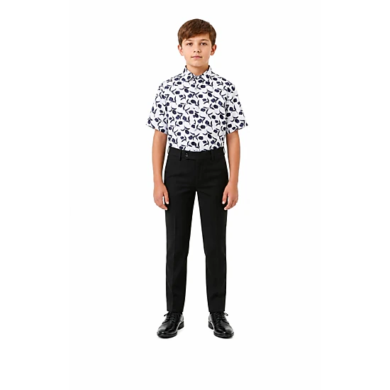 Elie Balleh Boys Slim Fit Floral Button-Down Shirt