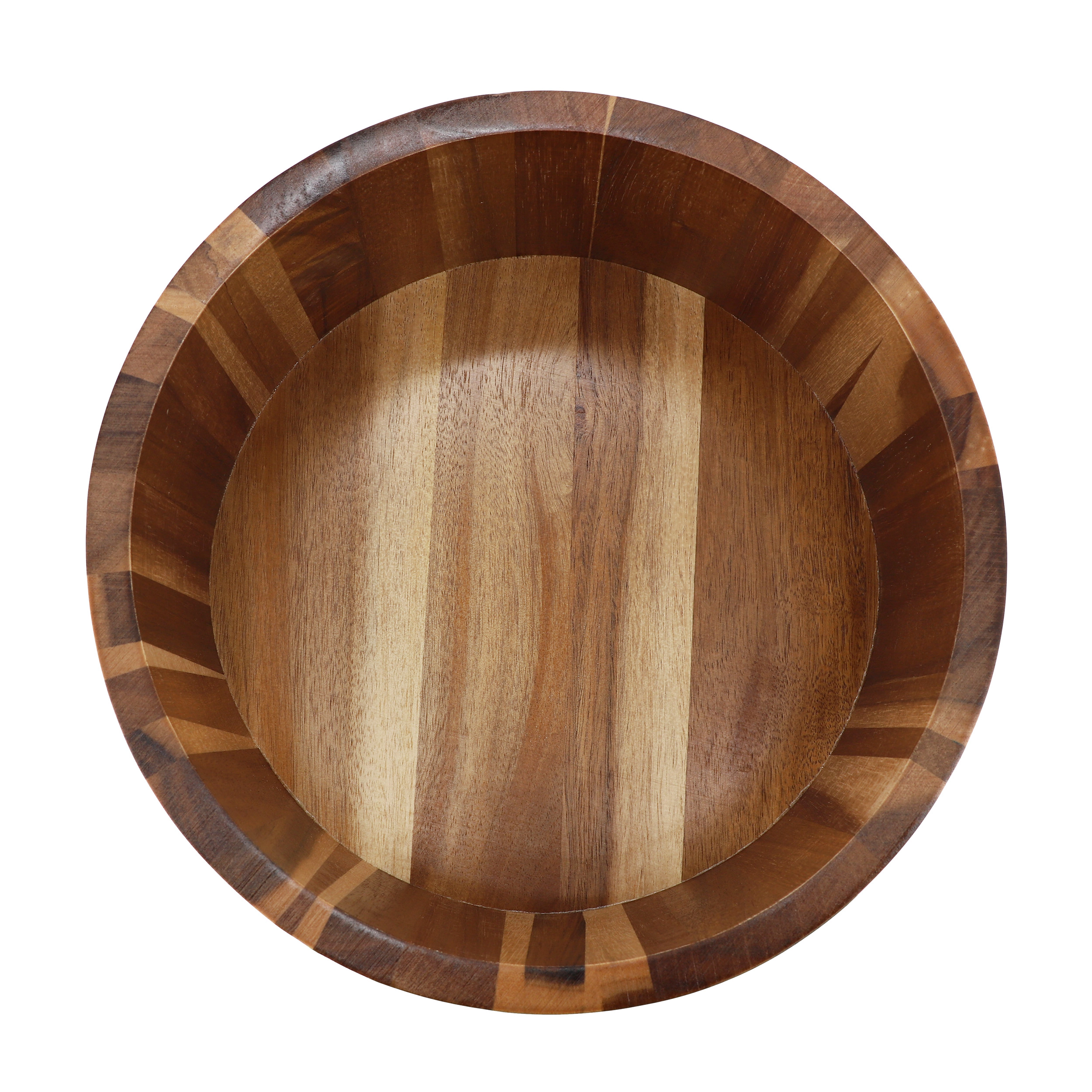 MegaChef 10.5 Inch Large Acacia Wood Salad Bowl