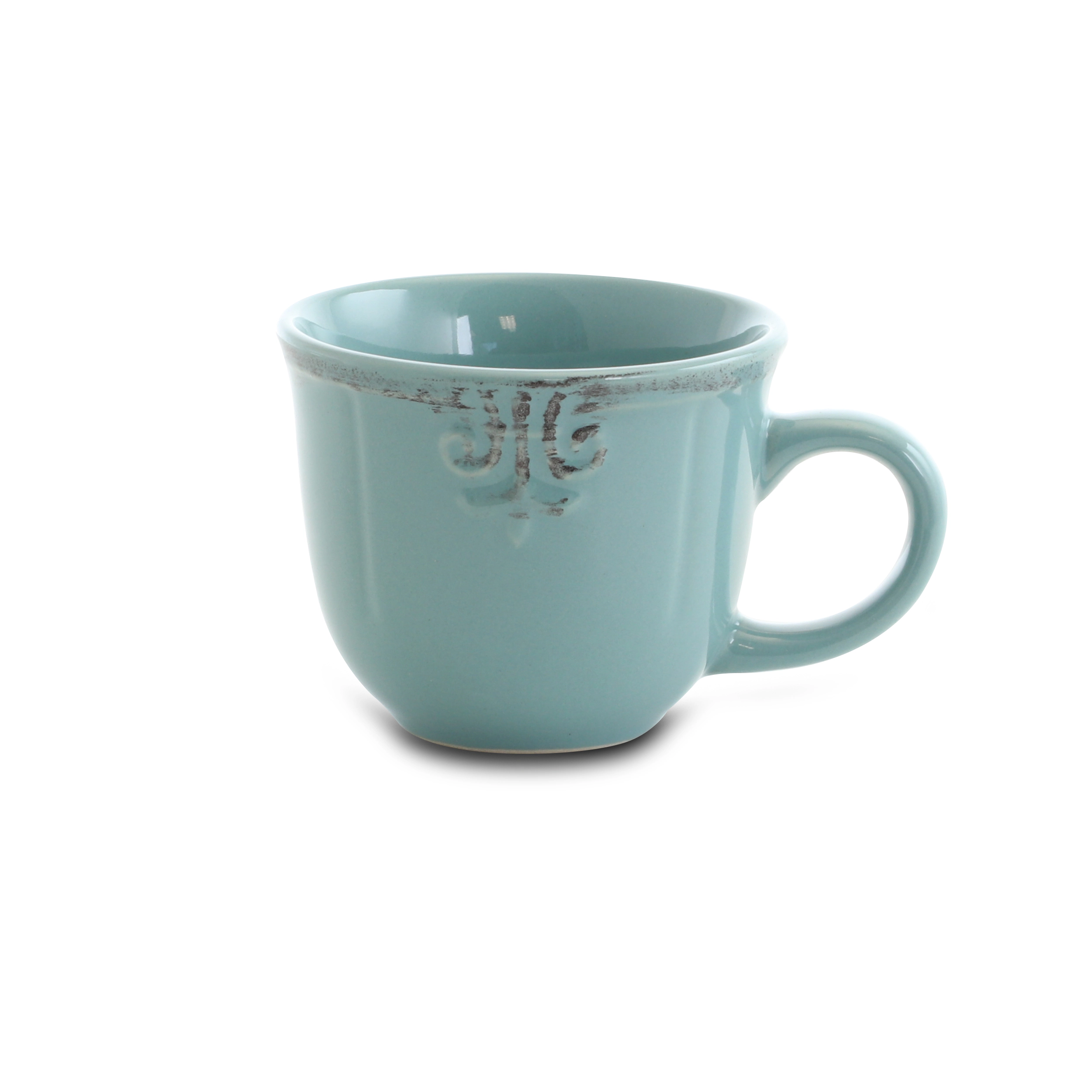 Elama Fleur De Lys 20-Piece Dinnerware Set White