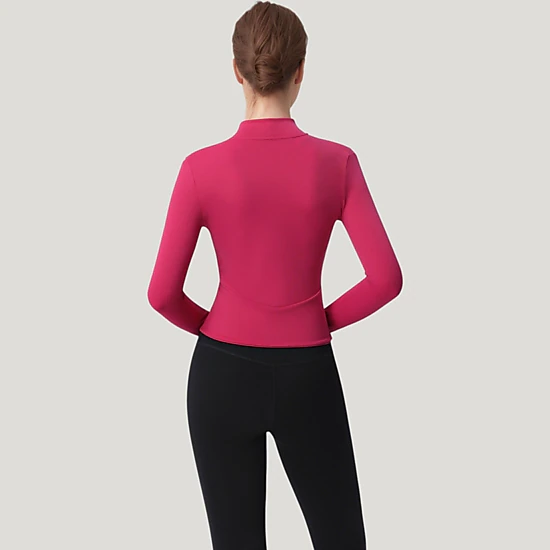 Anna-Kaci Women's Long Sleeve Full-Zip Athletic Jacket with Thumbholes and Fitted Silhouette