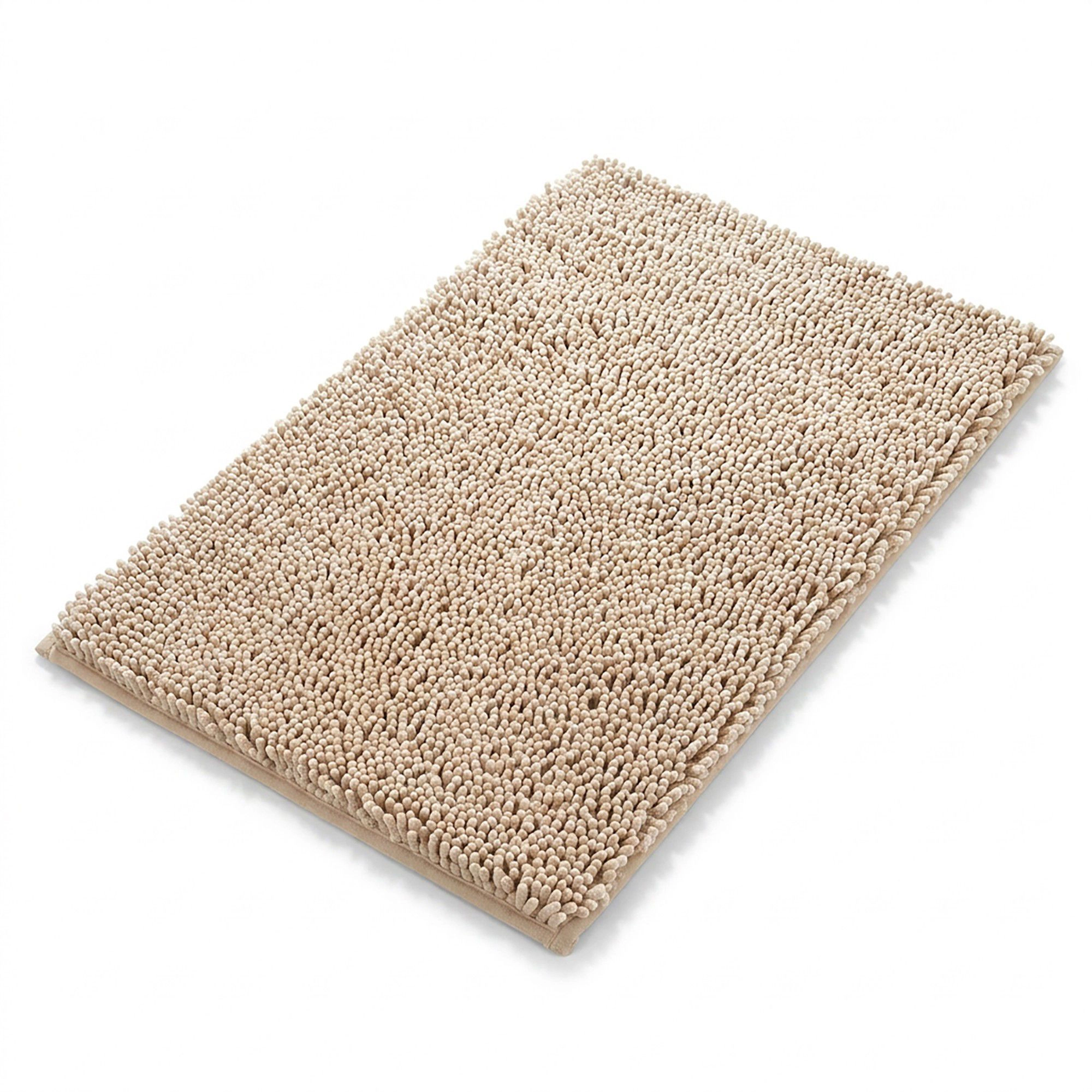 Alilang Unisex Chenille Bath Mat with Plush Noodle Texture and Non Slip Backing