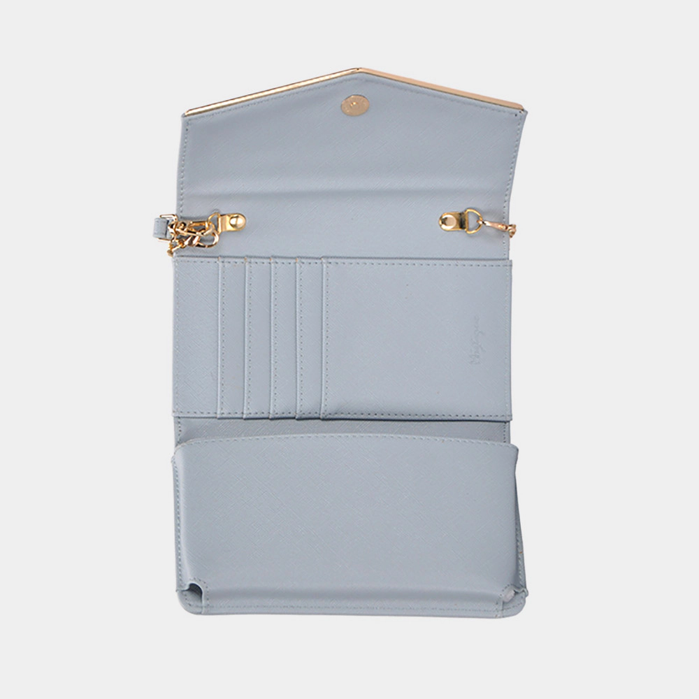 FASHNZFAB Envelope Wallet on Chain Wristlet Clutch Crossbody Bag