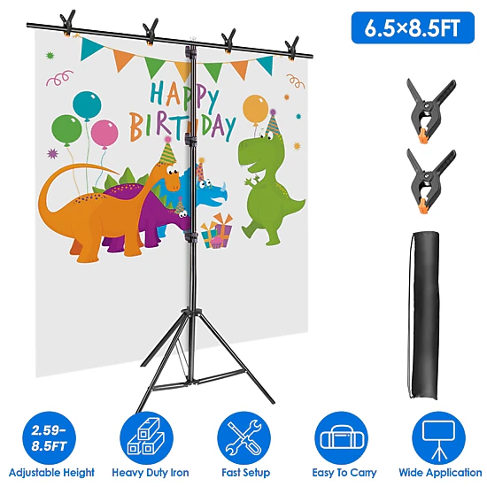 GBruno Adjustable T-Shape Backdrop Stand, Color: Black - JCPenney
