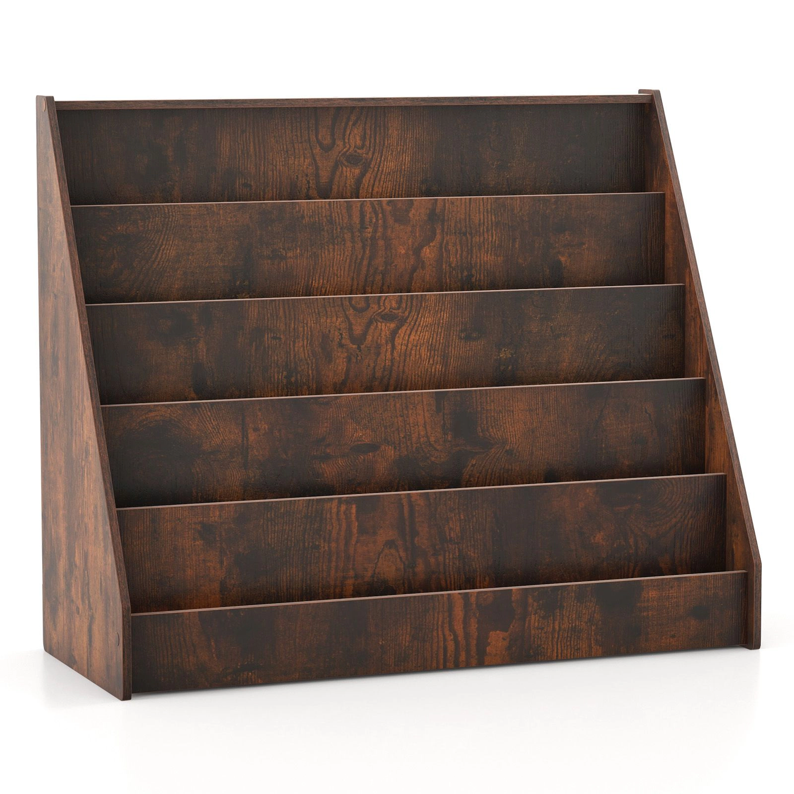 SlickBlue 5 Tier Kids Book Display Rack for Bedroom Playroom