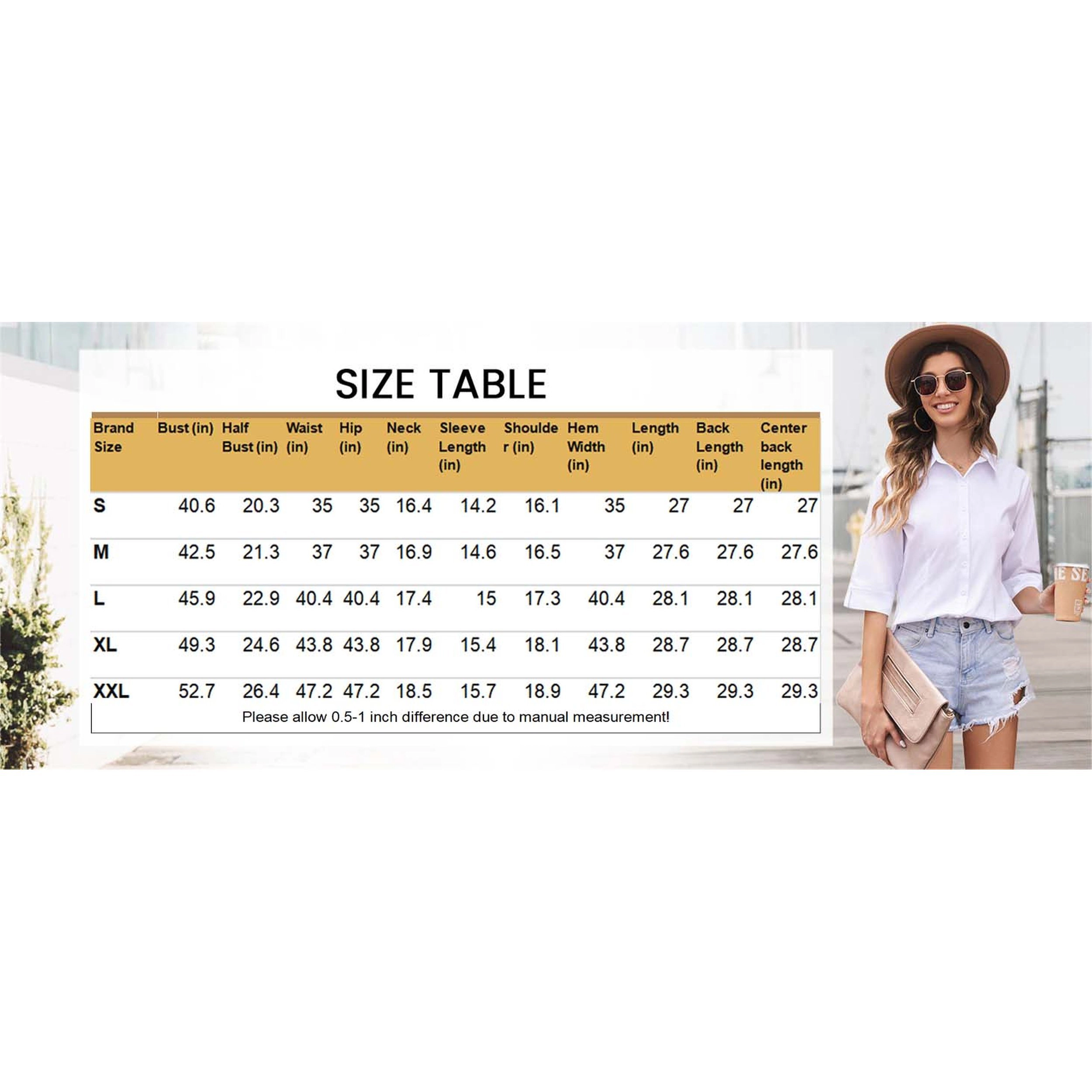 Zeagoo Women Button Up Shirts 3/4 Sleeve Business Shirt Slim V Neck Work Blouse