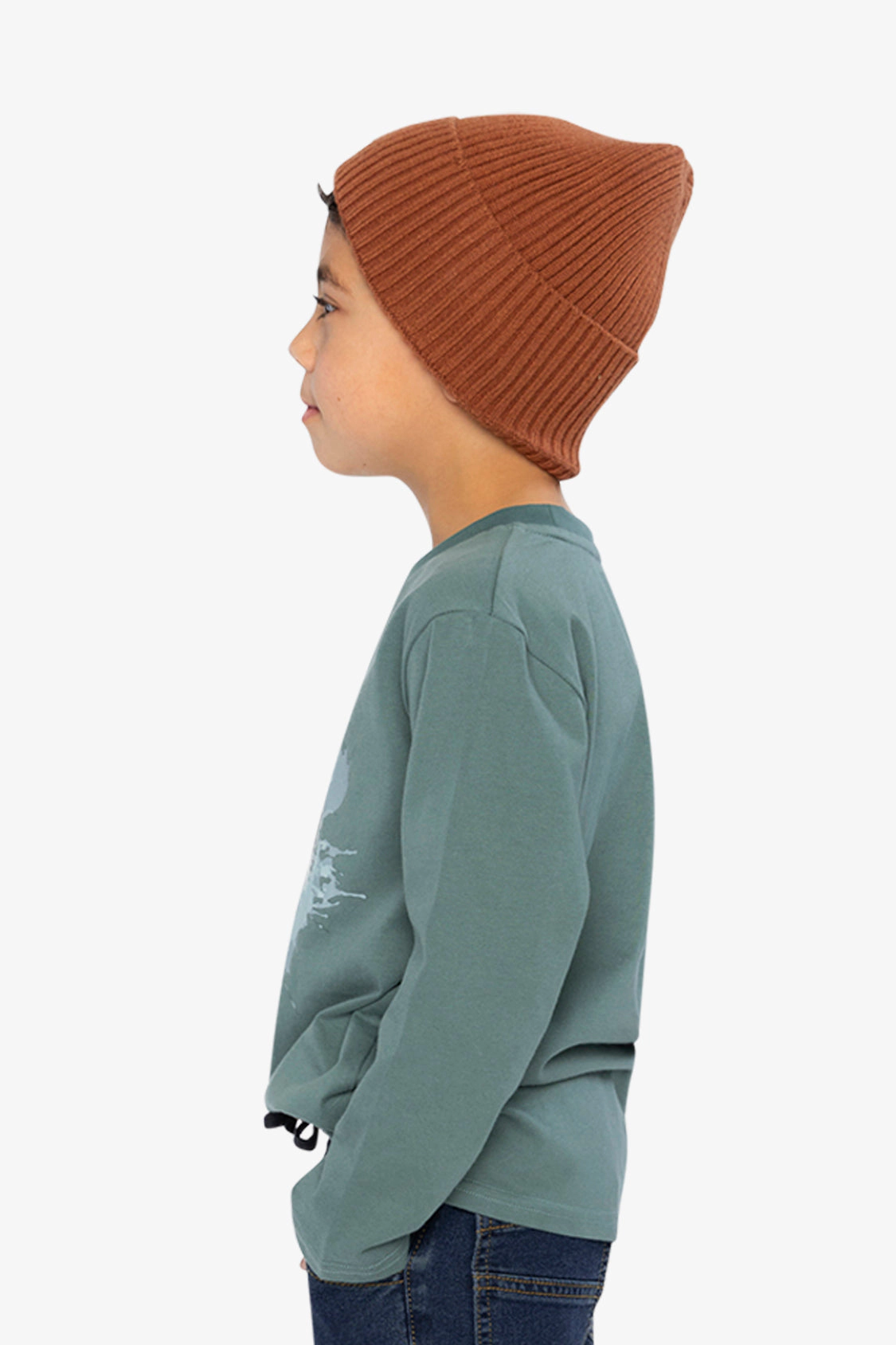 Deux par Boys Long Sleeve T-Shirt with Wolf Graphic