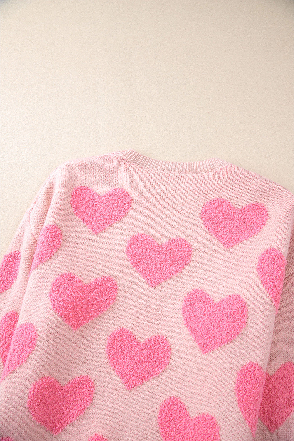 Threaded Pear Women's Cali Heart Jacquard Knit Sweater