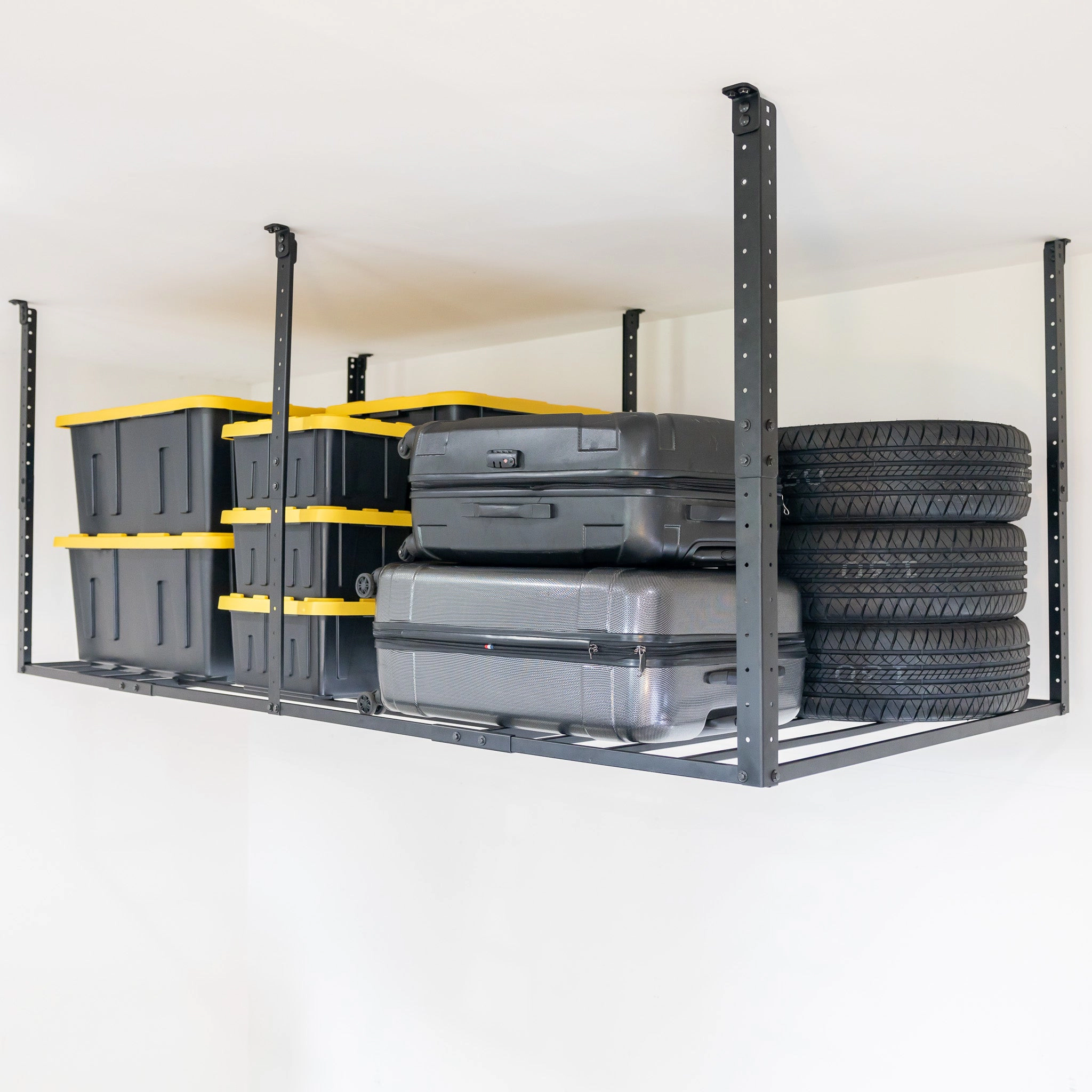 StoreYour 4' x 8' Faber Overhead Garage Shelving, Holds 700 lbs