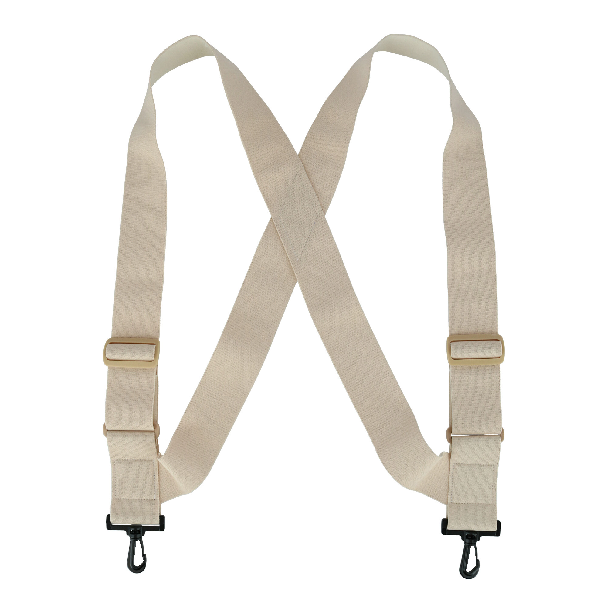 CTM Elastic TSA Compliant Side Clip Suspenders with Swivel Hook Ends