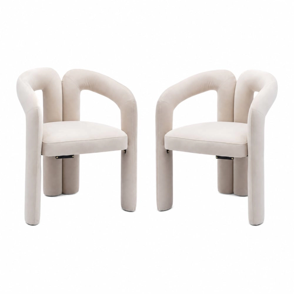 GOODSILO Comfortable Velvet Accent Chair Compact Seating