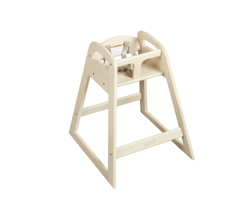 ECR4Kids Unisex ASATT High Chair, Antique White