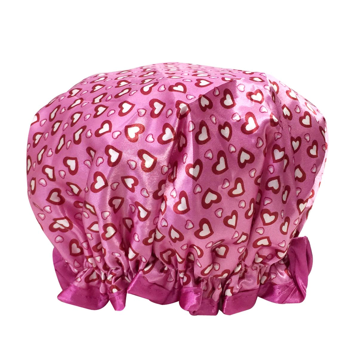 Wrapables Women's Trendy Satin Shower Cap