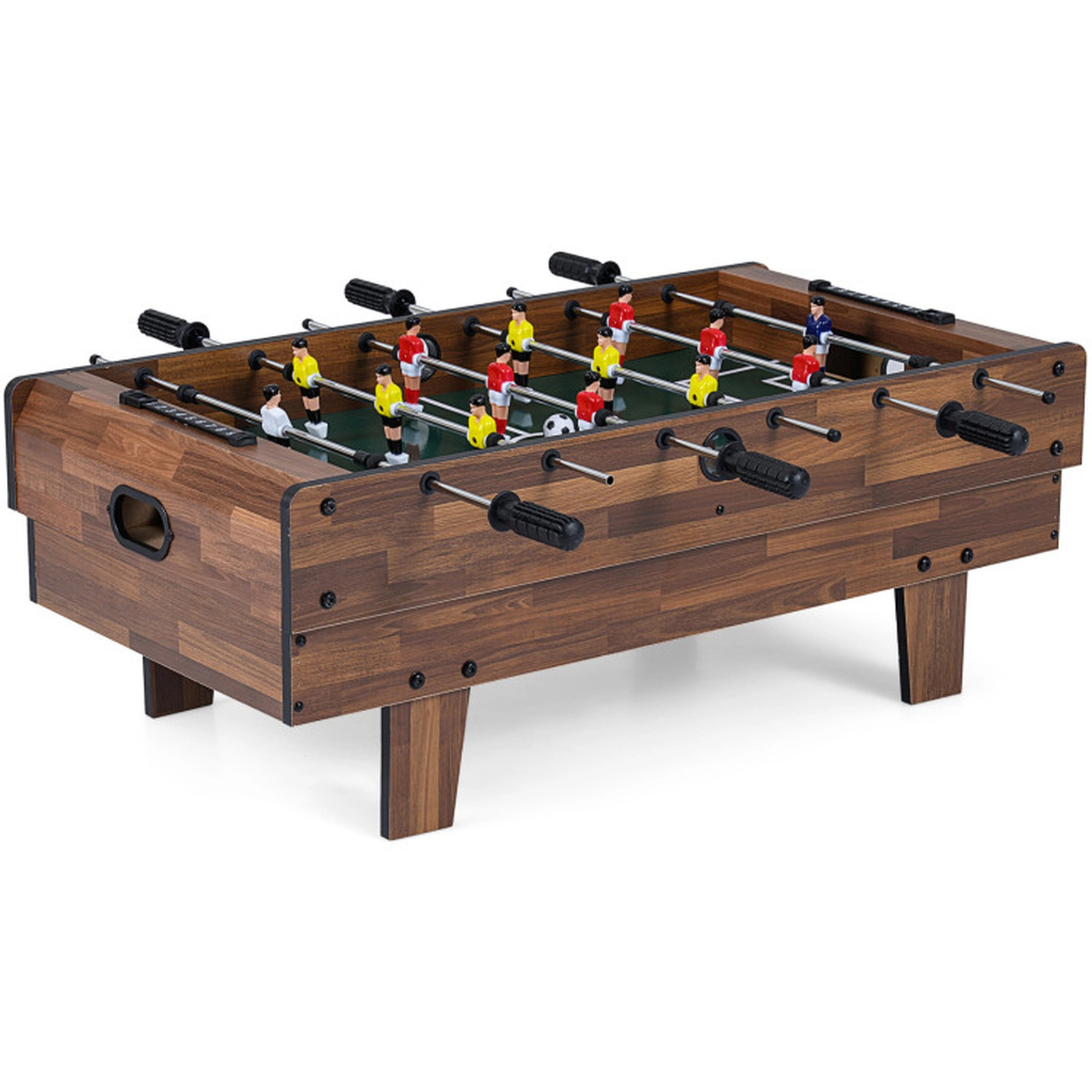 SUGIFT Natural 4-in-1 Tabletop Combo Game Set with Billiards Foosball and Hockey 32-in W 17-in D 12-in H