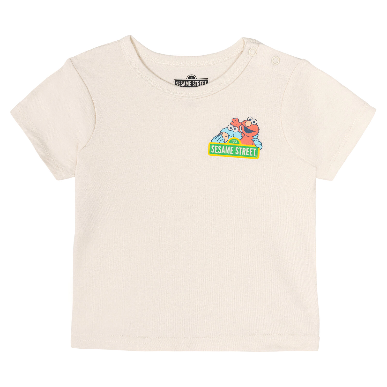 Sesame Street Boys' T-Shirt and Shortalls Set with Bucket Hat