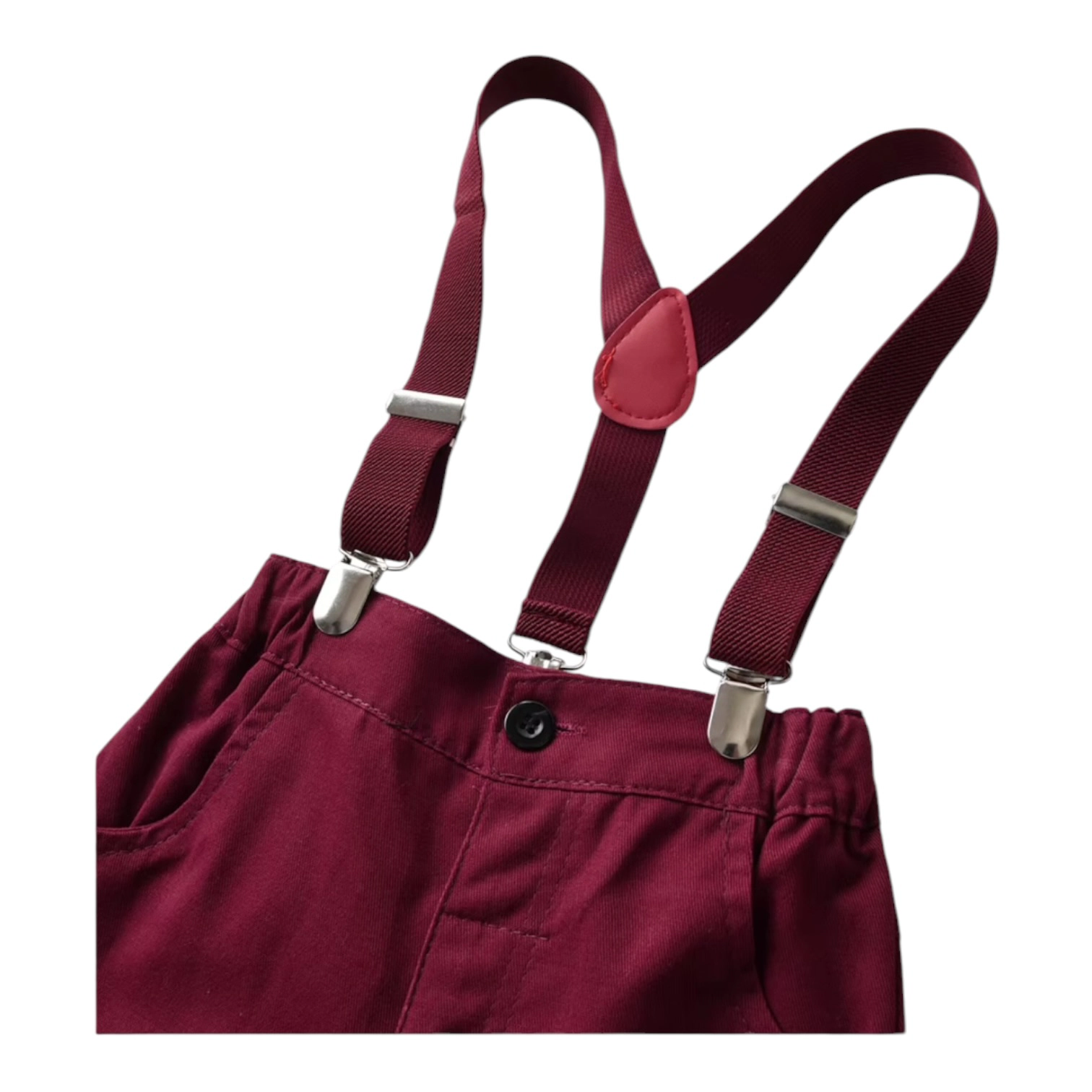 Laurenza's Baby Toddler Boys Christmas Flannel Suspenders Set