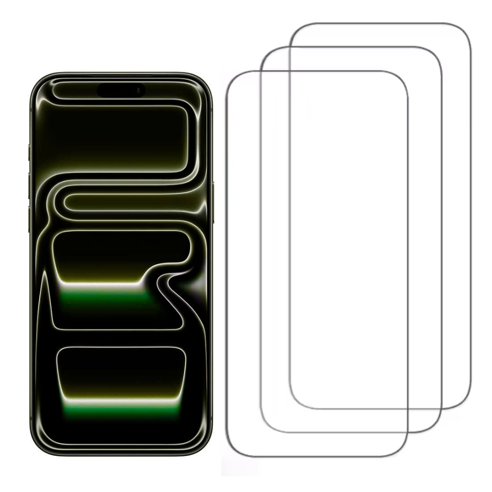 Qixxronics 3x Screen Protector for iPhone 17 Pro Max 6.9 inch Tempered Glass Anti-Scratch Clear Glass Film Protector