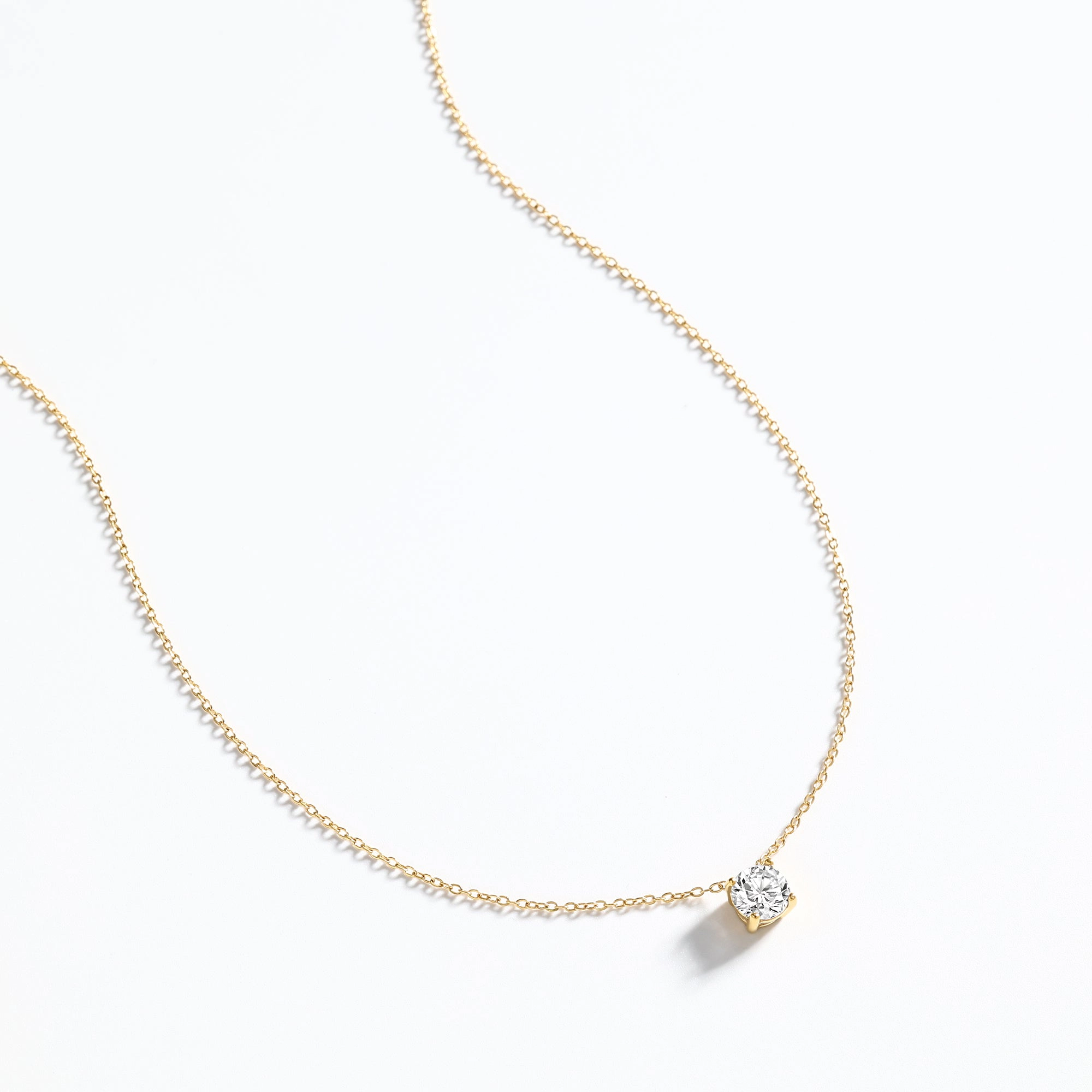 Mint & Lily Women's Solitaire Pendant Necklace