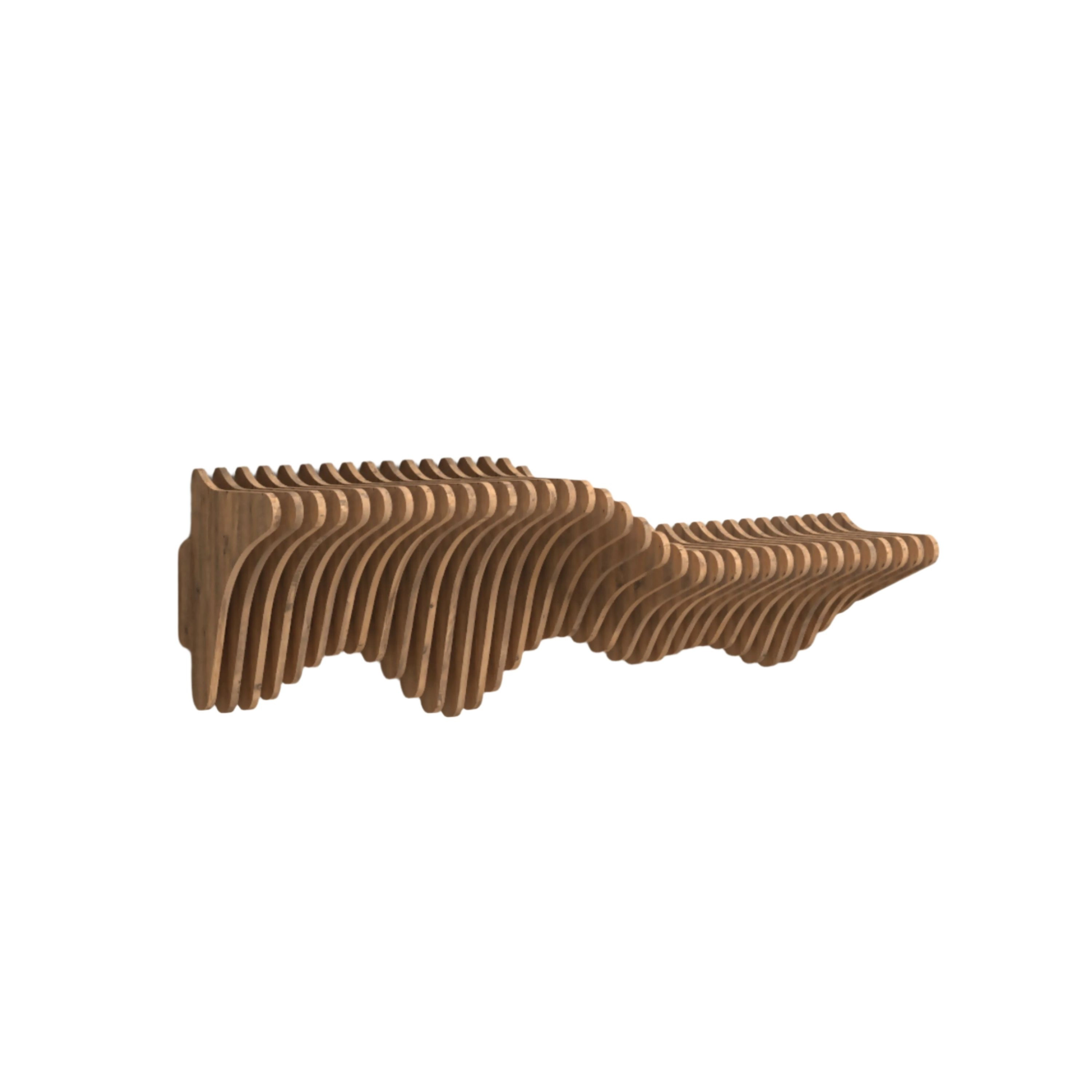 Wear Sierra 36'' Geometric Floating Wall Shelf
