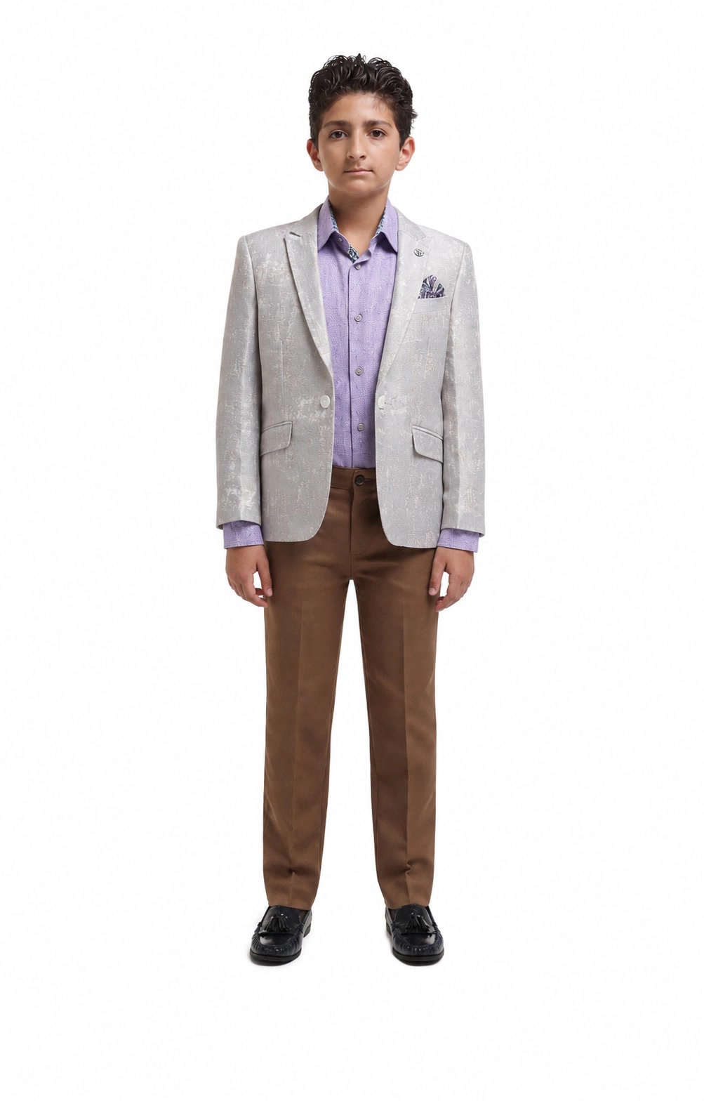 Elie Balleh Boys Slim Fit Classic Blazer