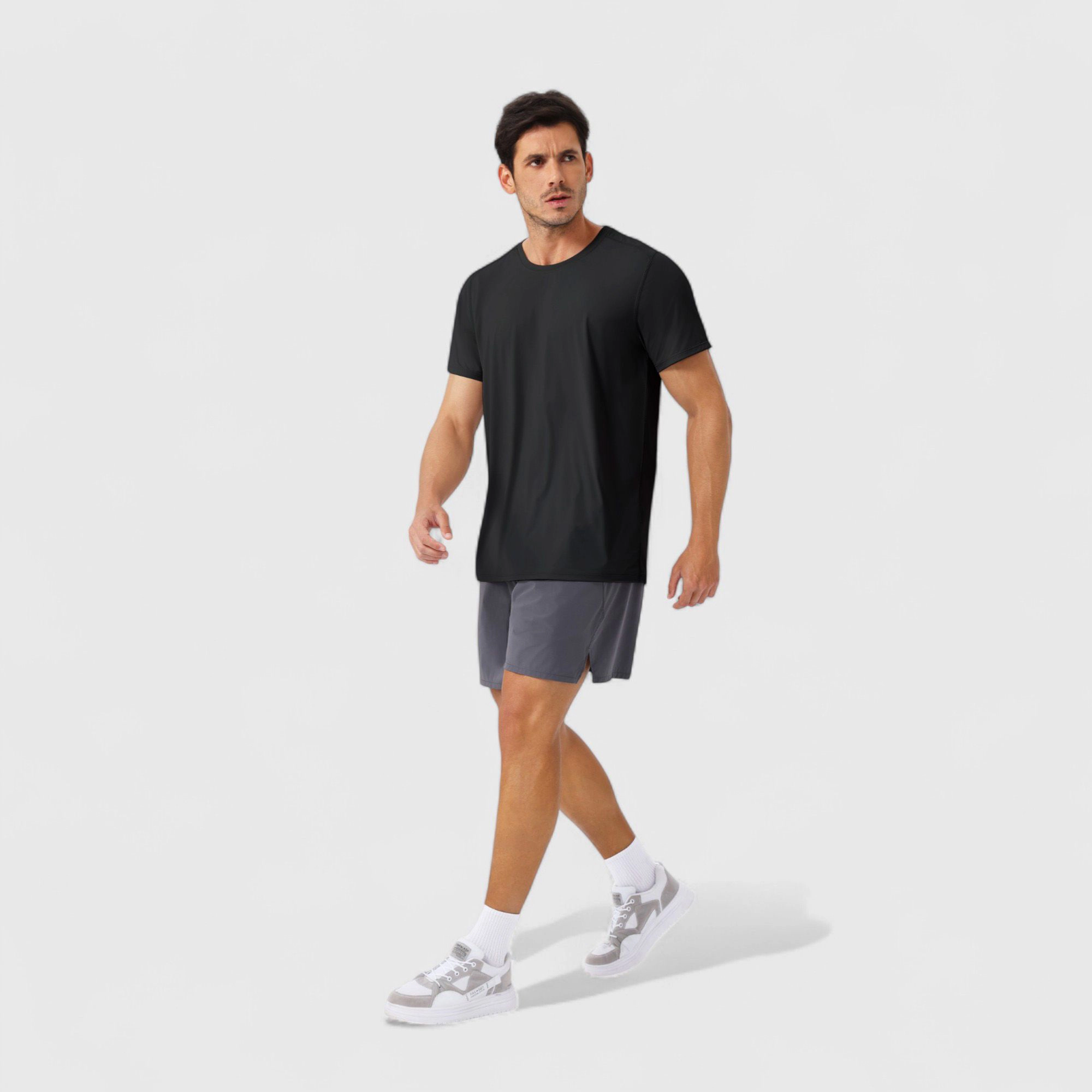 Anna-Kaci Men's Moisture-Wicking Short Sleeve T-Shirt with Soft Lightweight Fabric and Athletic Fit