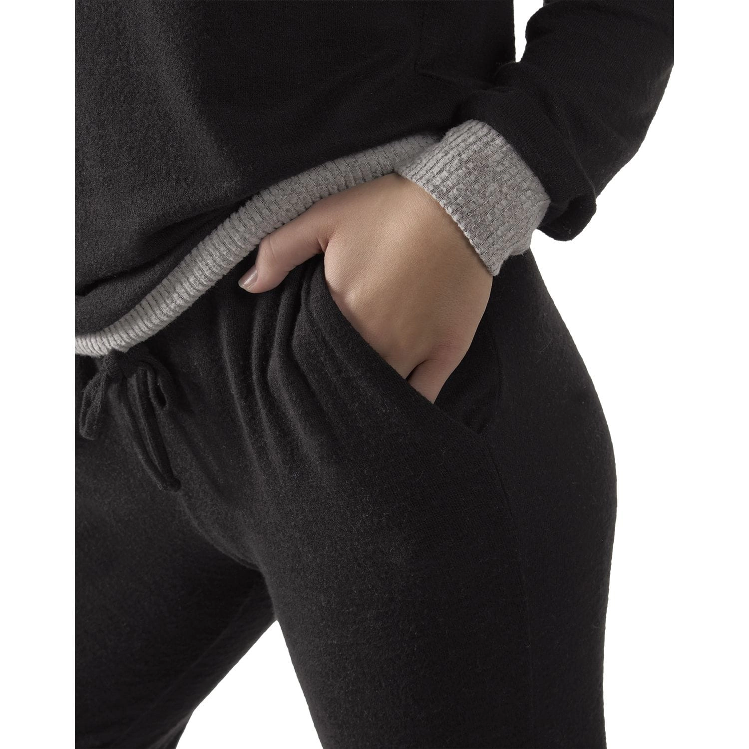 MeMoi Women's Hacci Matching Pullover Top and Jogger Pants Set