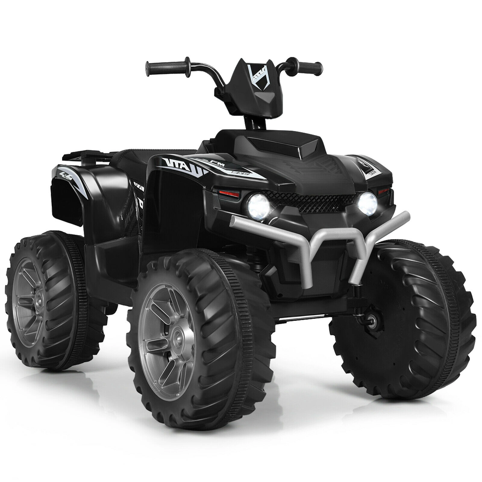Glintex 12V Kids Ride-On ATV with Treaded Tires and a 77-Lb Capacity