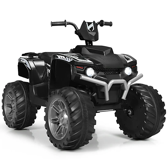 Glintex 12V Kids Ride-On ATV with Treaded Tires and a 77-Lb Capacity