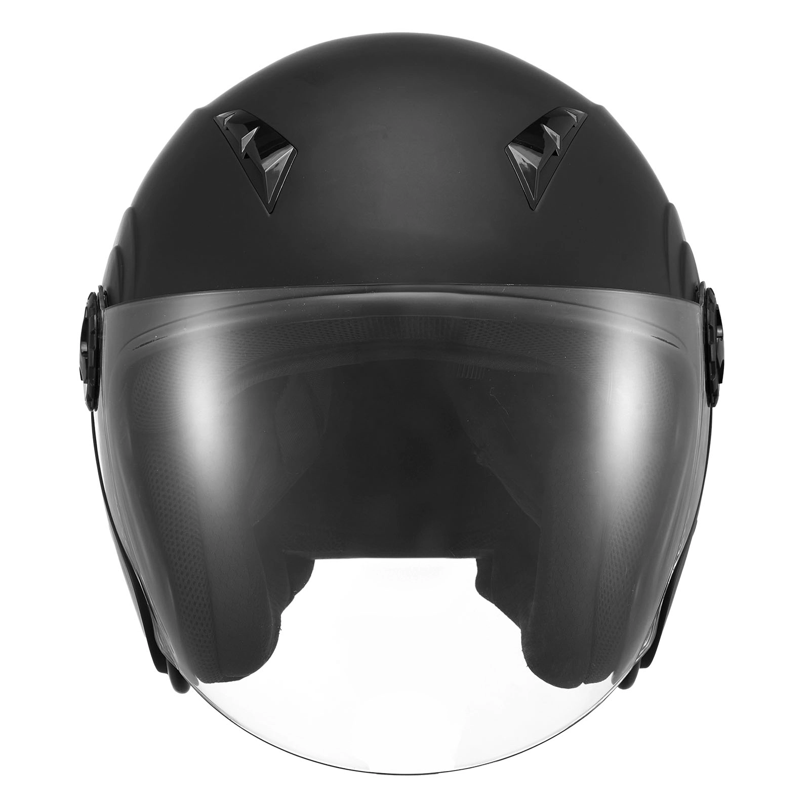 HONGGE Motorcycle Helmet, 3/4 Open Face, Adult Motocross Dirt Bike Helmet with Clear Visor