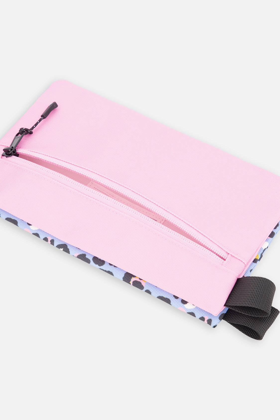 Deux par Deux Girls Leopard Print Double-Compartment Pencil Case
