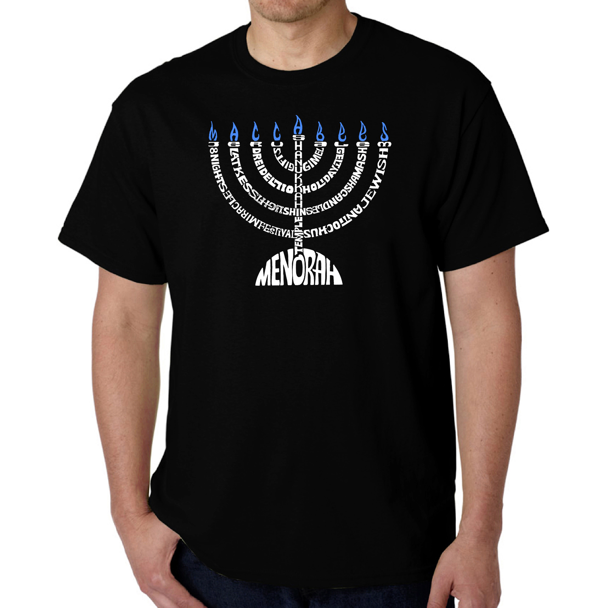 LA Pop Art Men's Word T-Shirt - Menorah