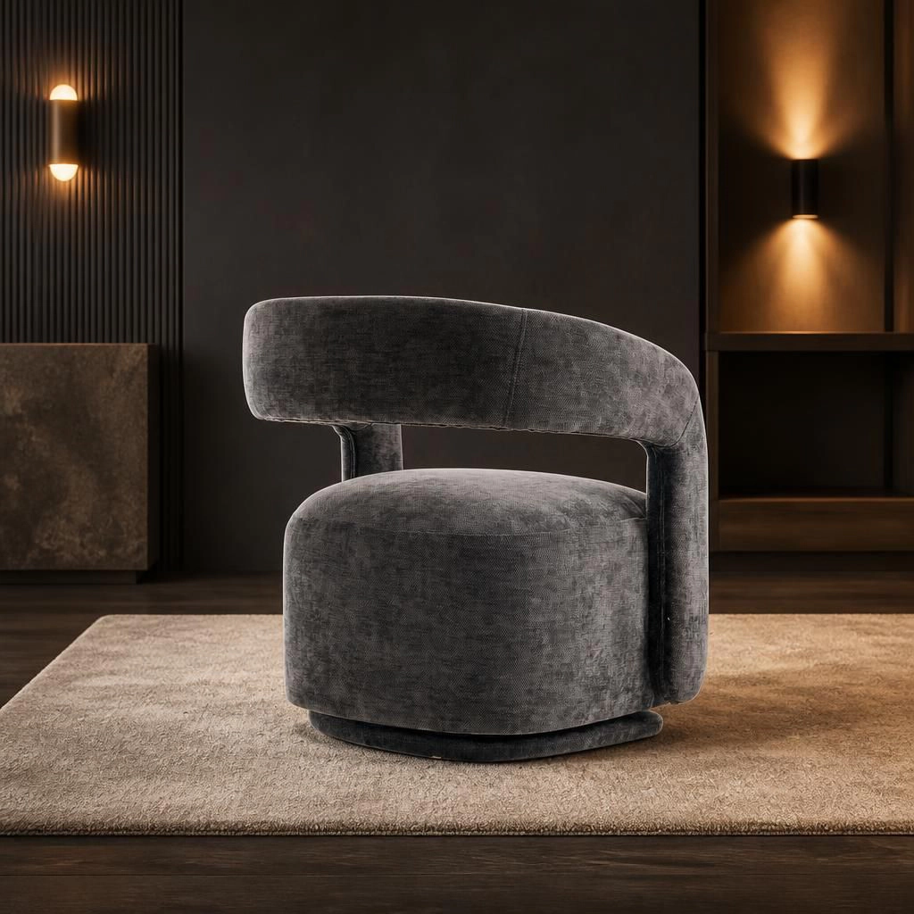 GOODSILO Comfortable Chenille Upholstered Single Accent Chair