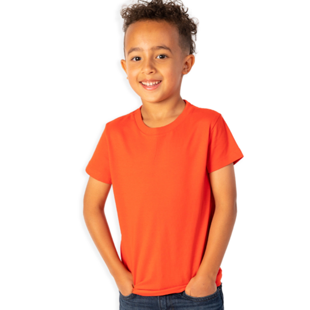 Mightly Kids Organic Cotton Short Sleeve Classic Fit T-Shirts, 3pack