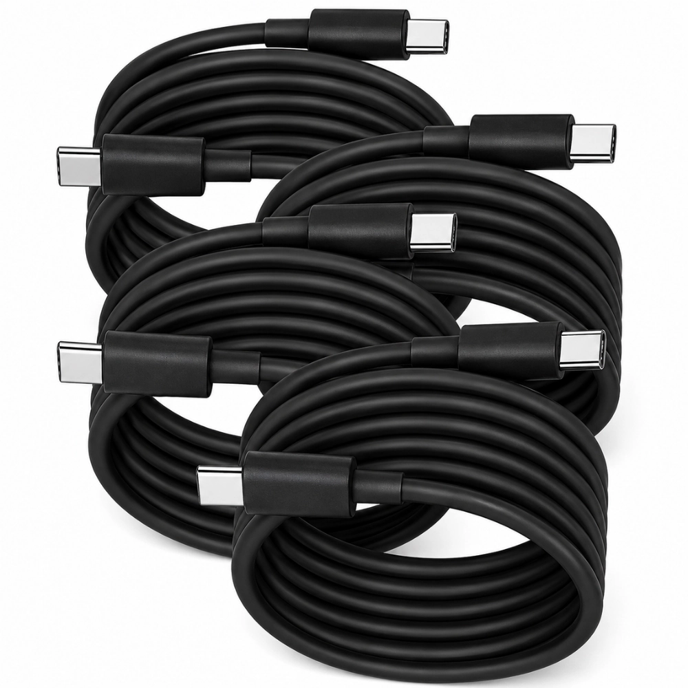 Qixxronics 4PCS USB-C to Cable 6FT, Charging for iPhone 16 E/17/Air/15/Pro/Plus/Pro Max, MacBook, iPad Pro/Air