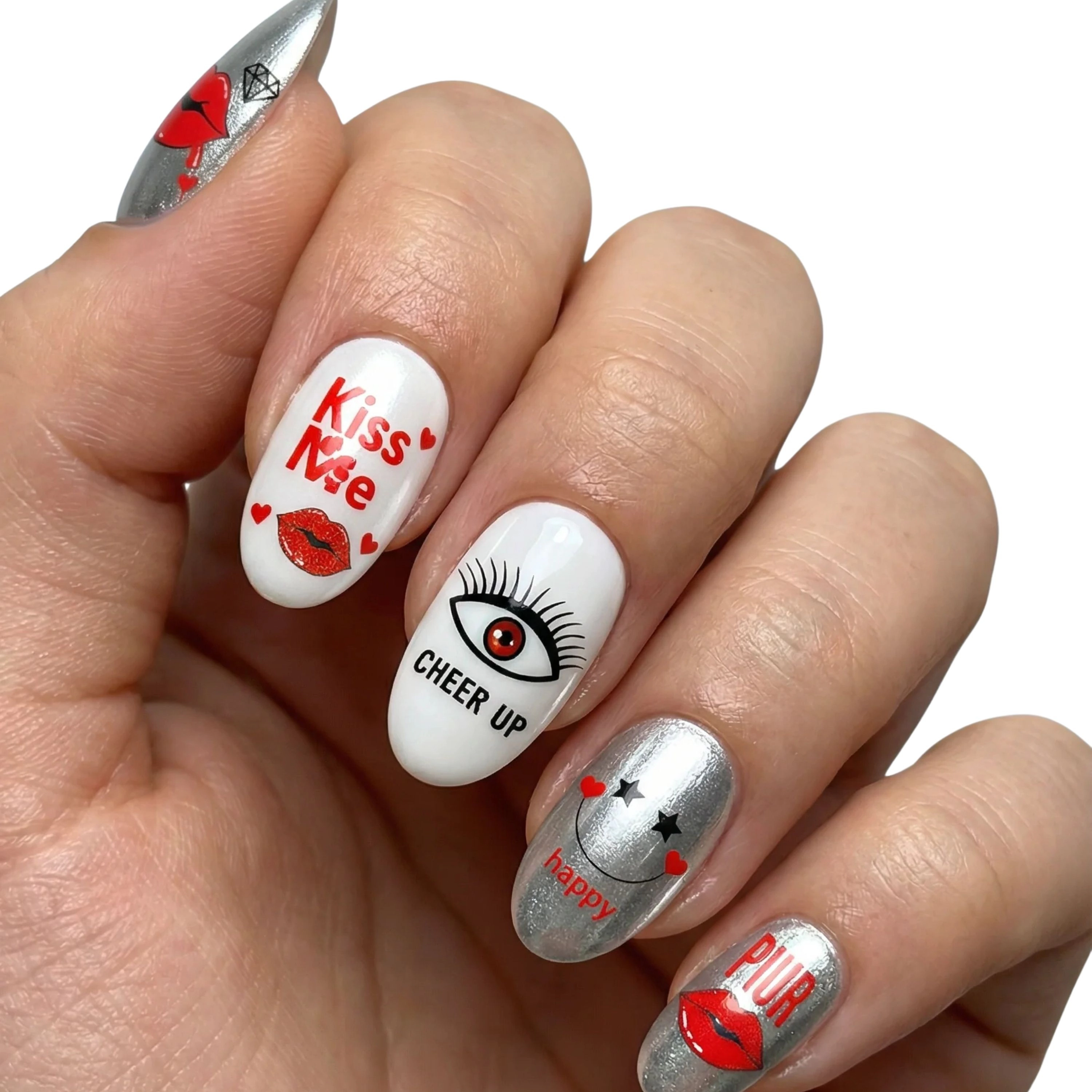 XPNail Women's 2-Pack Bundle of Nail Polish Strips Peek 16ct