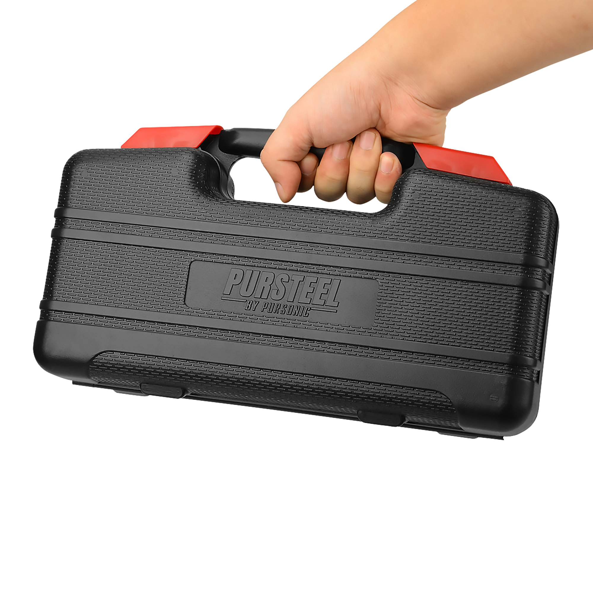 Pursonic Unisex 39-Piece Household DIY Tool Kit with Screwdrivers, Hammer, Tape Measure & Storage Case