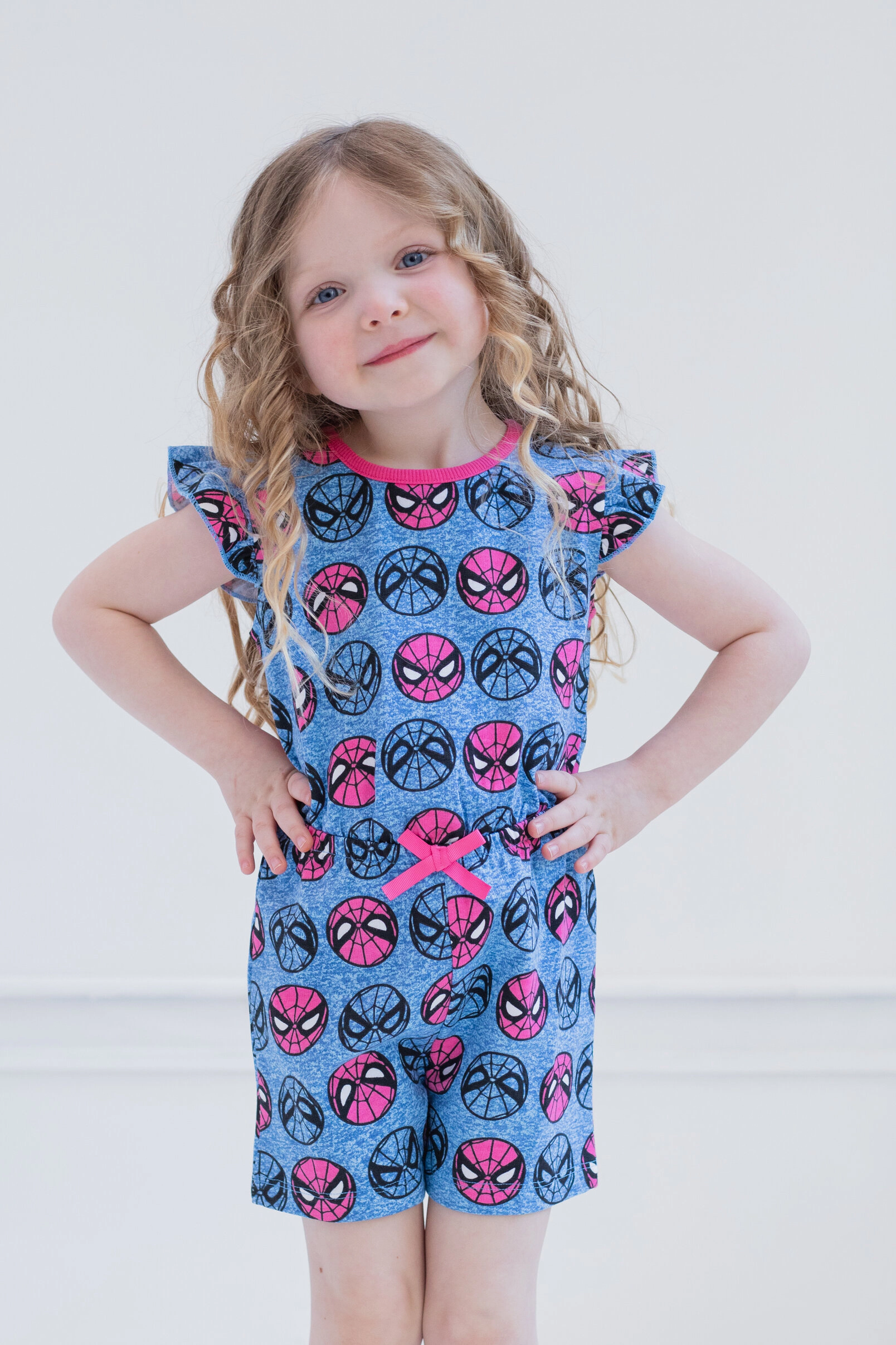 Marvel Spider-Man Girls' One Piece Romper
